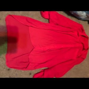 Hot pink blouse with sleeves